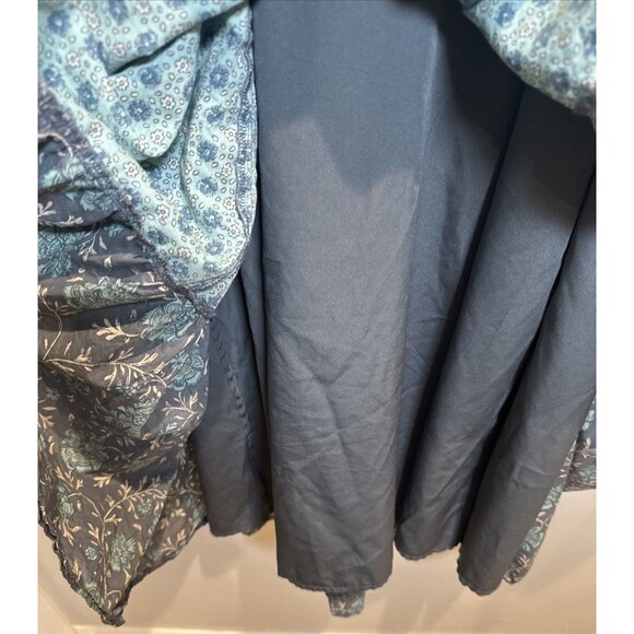 American Eagle Maxi Dress Blue Floral Tiered Women's Size XS - Picture 8 of 15